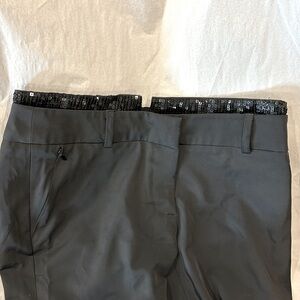 DENIS GAGNON sequin waist black pants